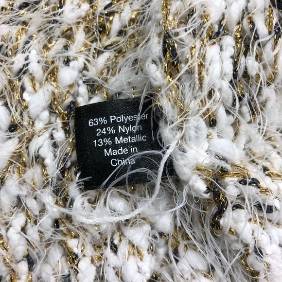 Lane Bryant White Gold Metallic Sweater - Picture 8 of 8